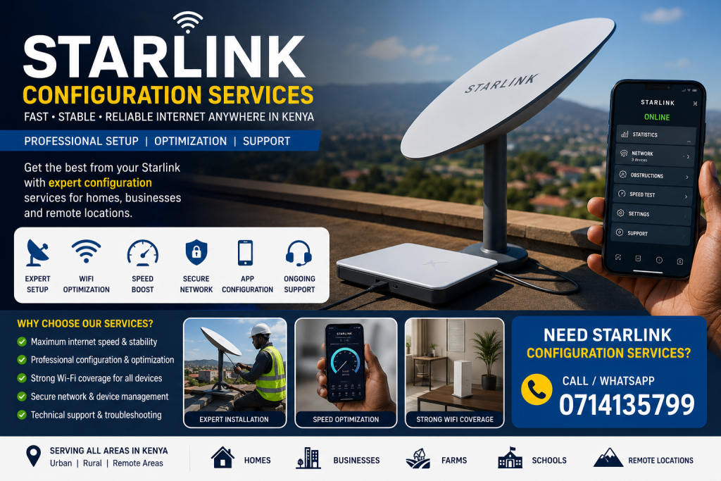 Starlink configuration services Kenya