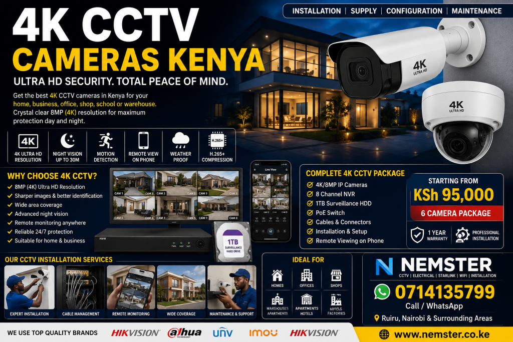 4K CCTV Cameras Kenya