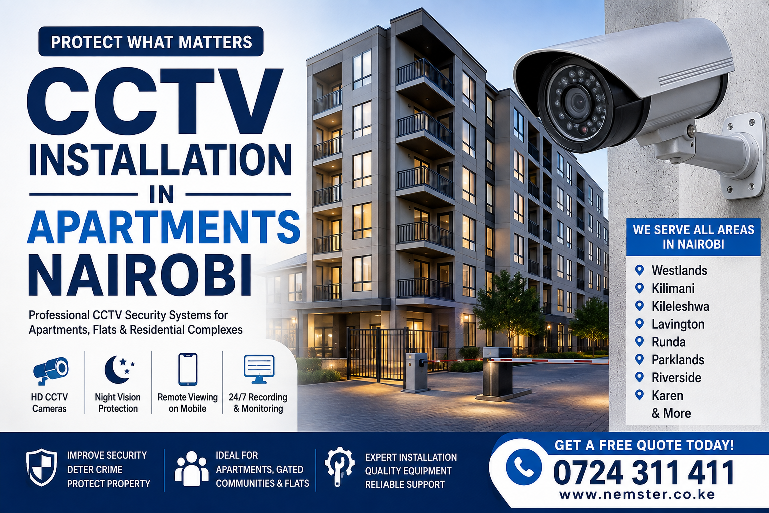 CCTV Installation in Apartments Nairobi
