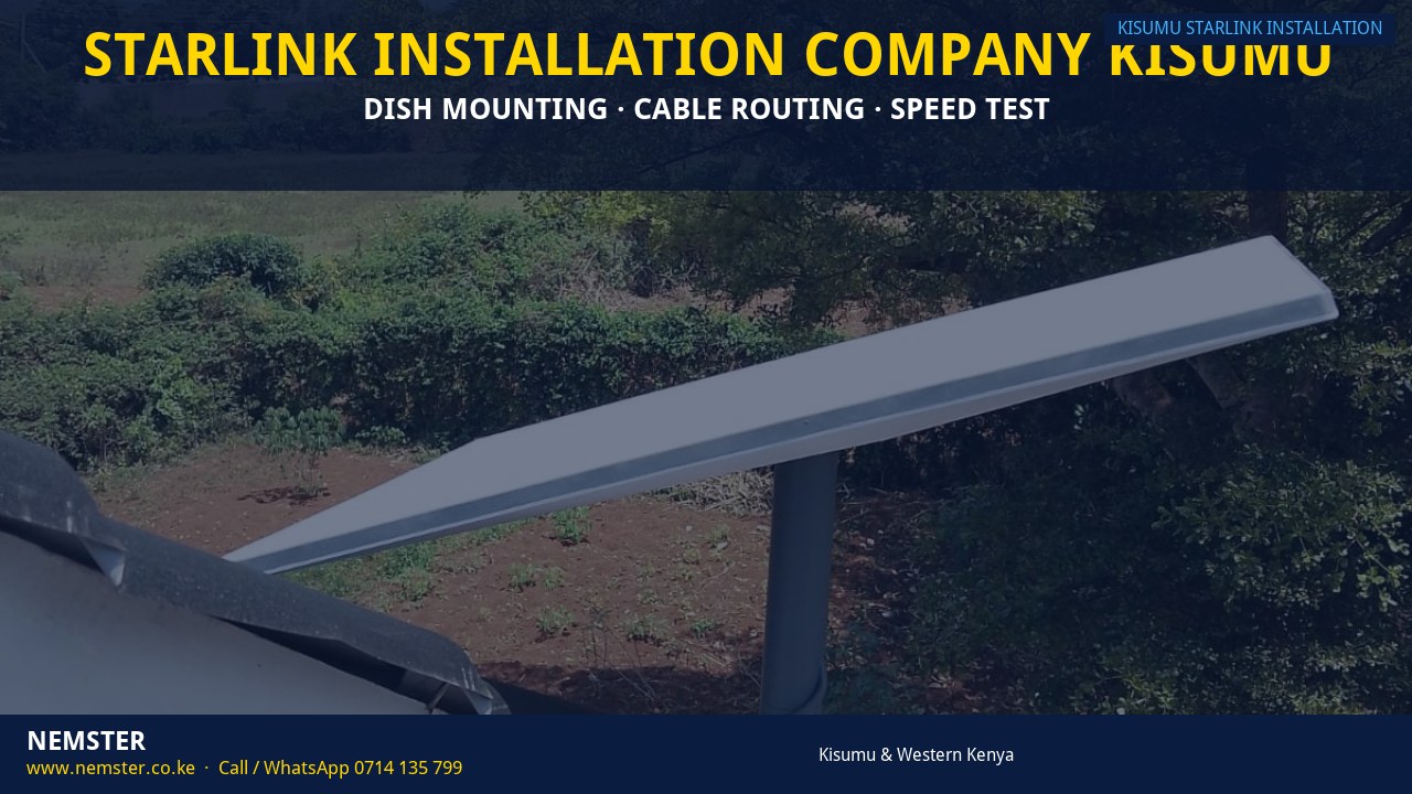 Starlink Installation Company Kisumu
