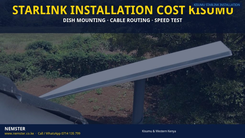 Starlink installation cost Kisumu