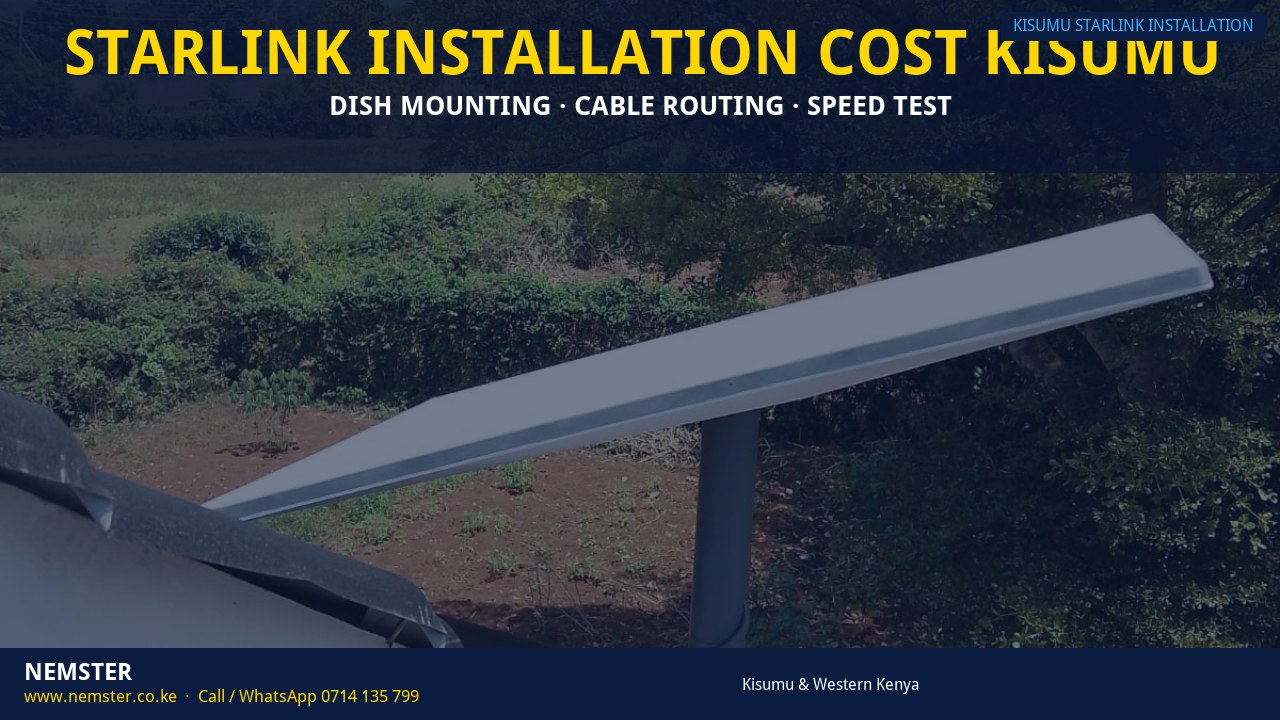 Starlink installation cost Kisumu