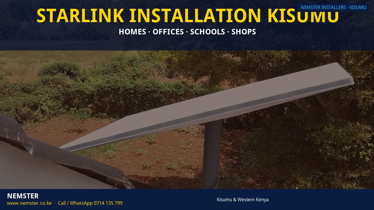 Starlink Installation Kisumu Starlink Installation Kisumu