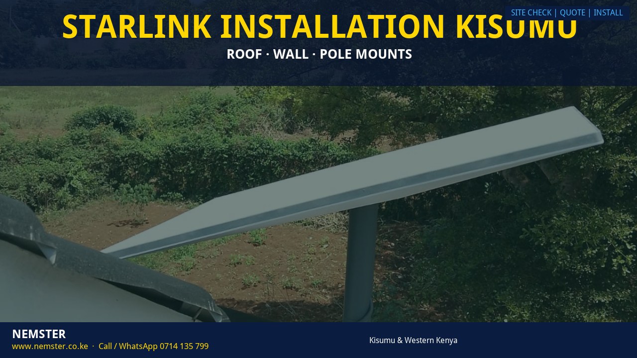 Starlink Installation Kisumu Starlink Installation Kisumu