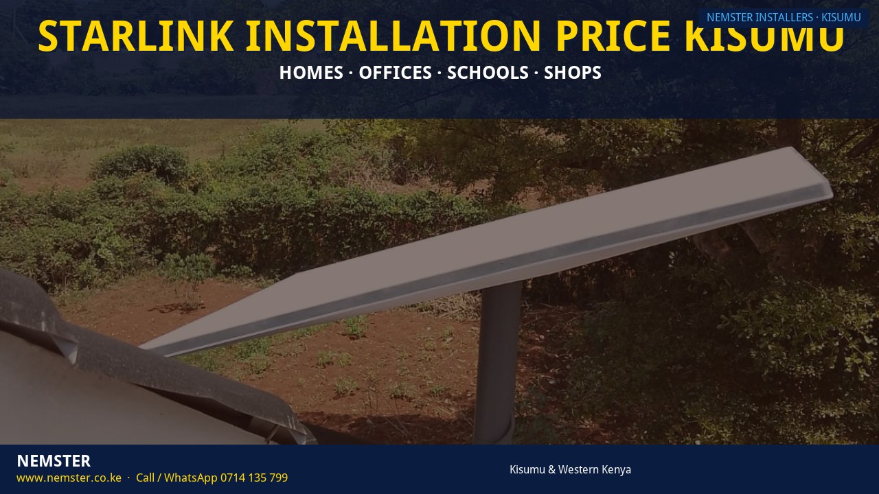 Starlink installation price Kisumu