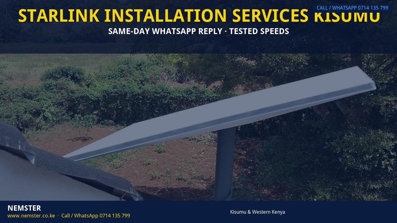 Starlink Installation Services Kisumu