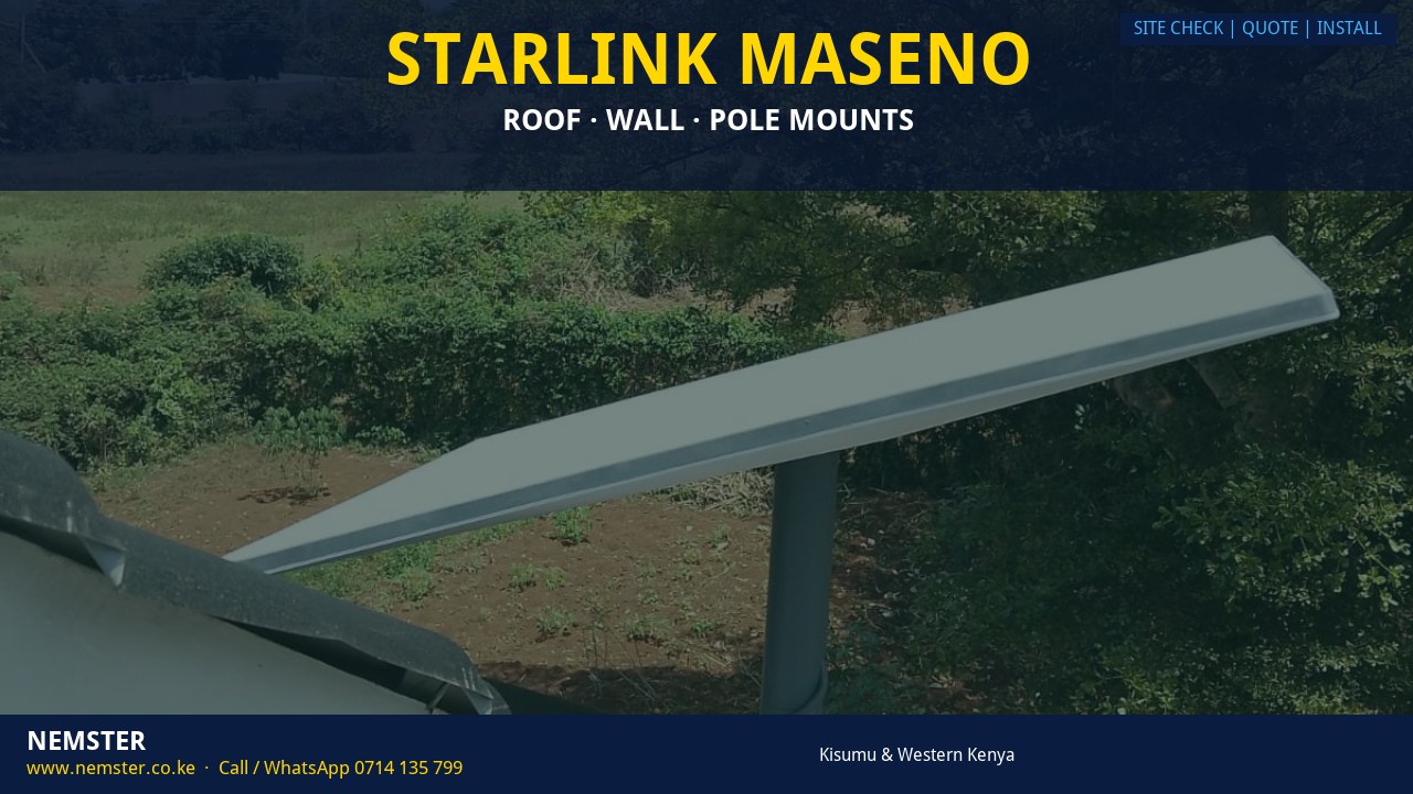 Starlink Maseno Starlink Maseno