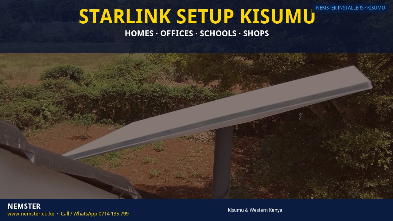 Starlink Setup Kisumu Starlink Setup Kisumu