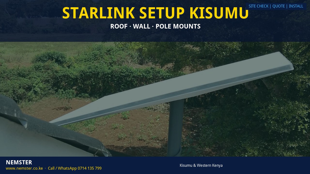 Starlink Setup Kisumu Starlink Setup Kisumu