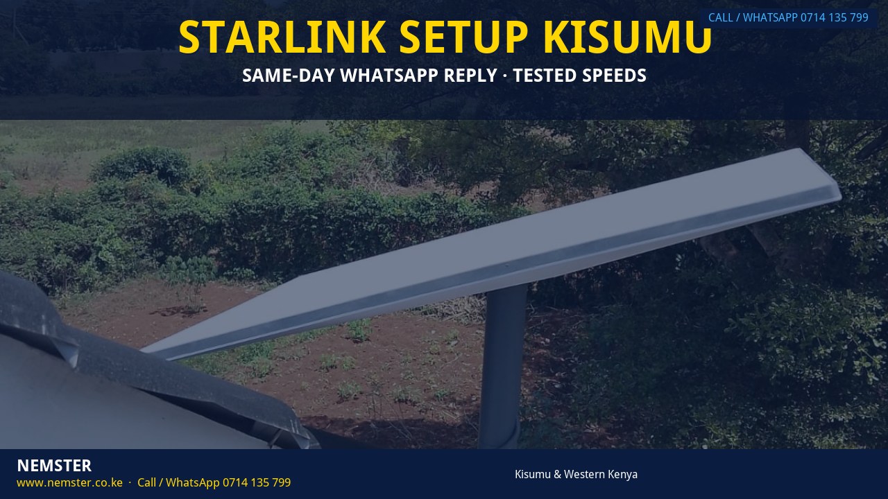 Starlink Setup Kisumu Starlink Setup Kisumu
