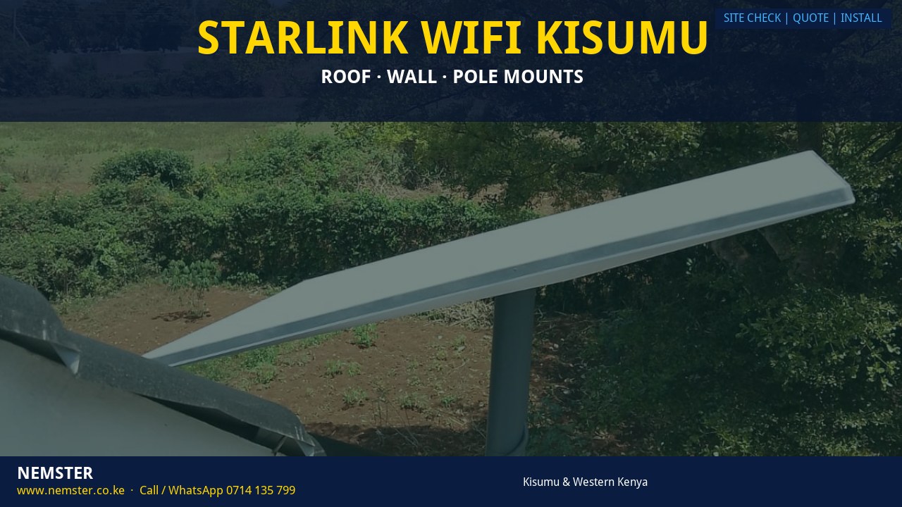 Starlink WiFi Kisumu