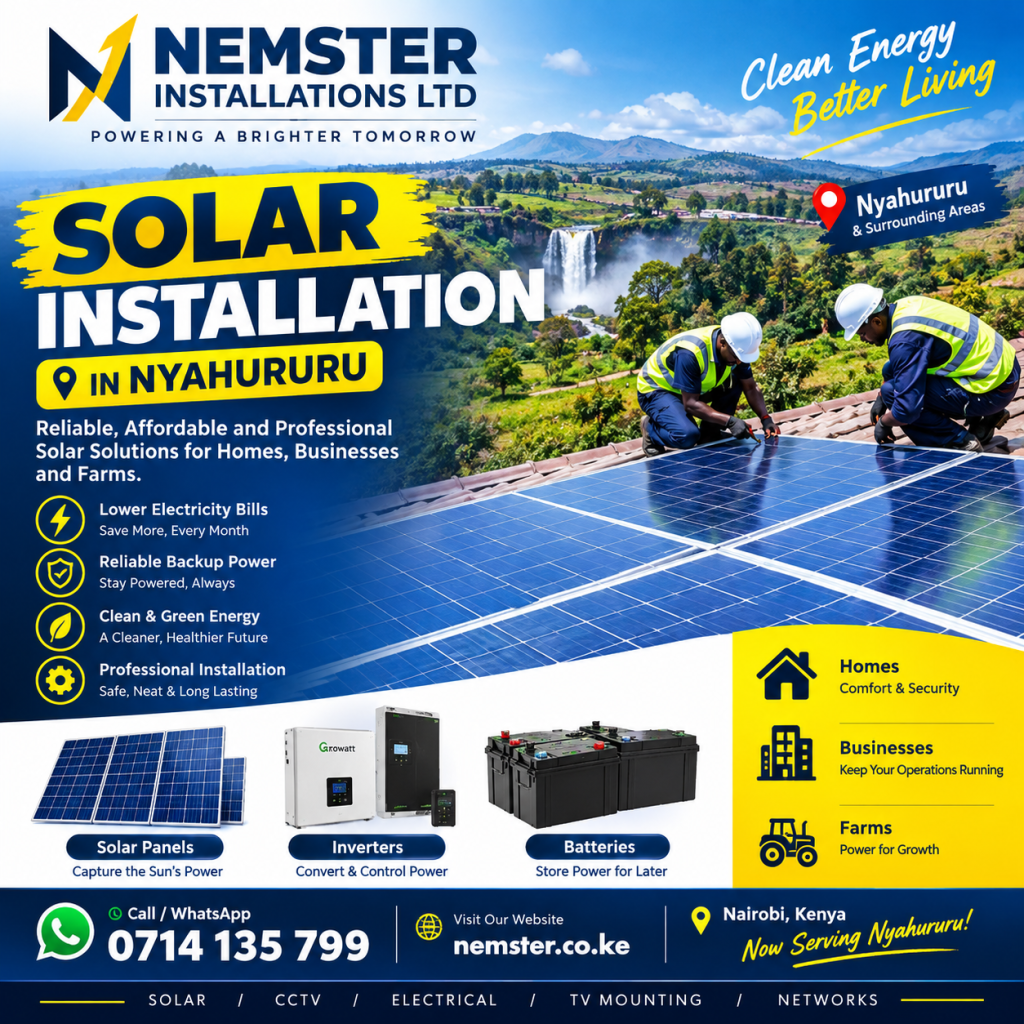 Solar installation Nyahururu