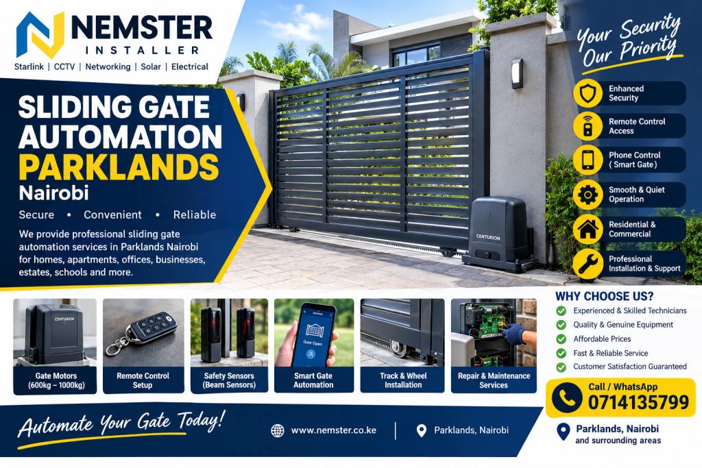 sliding gate automation Parklands
