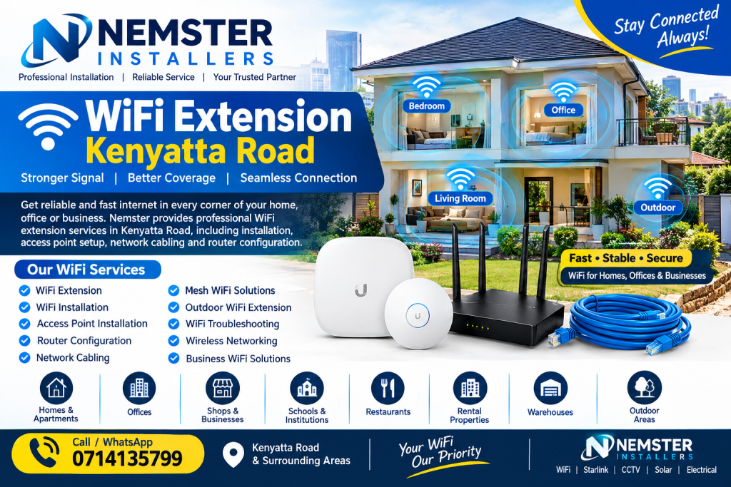 WiFi extension Kenyatta Road