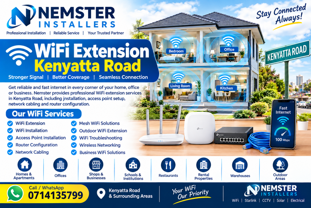 WiFi extension Kenyatta Road