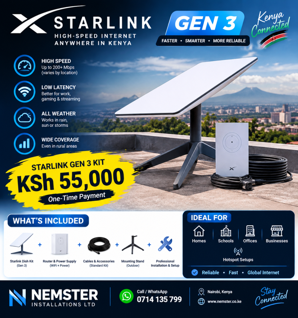 Starlink Gen 3 price Kenya