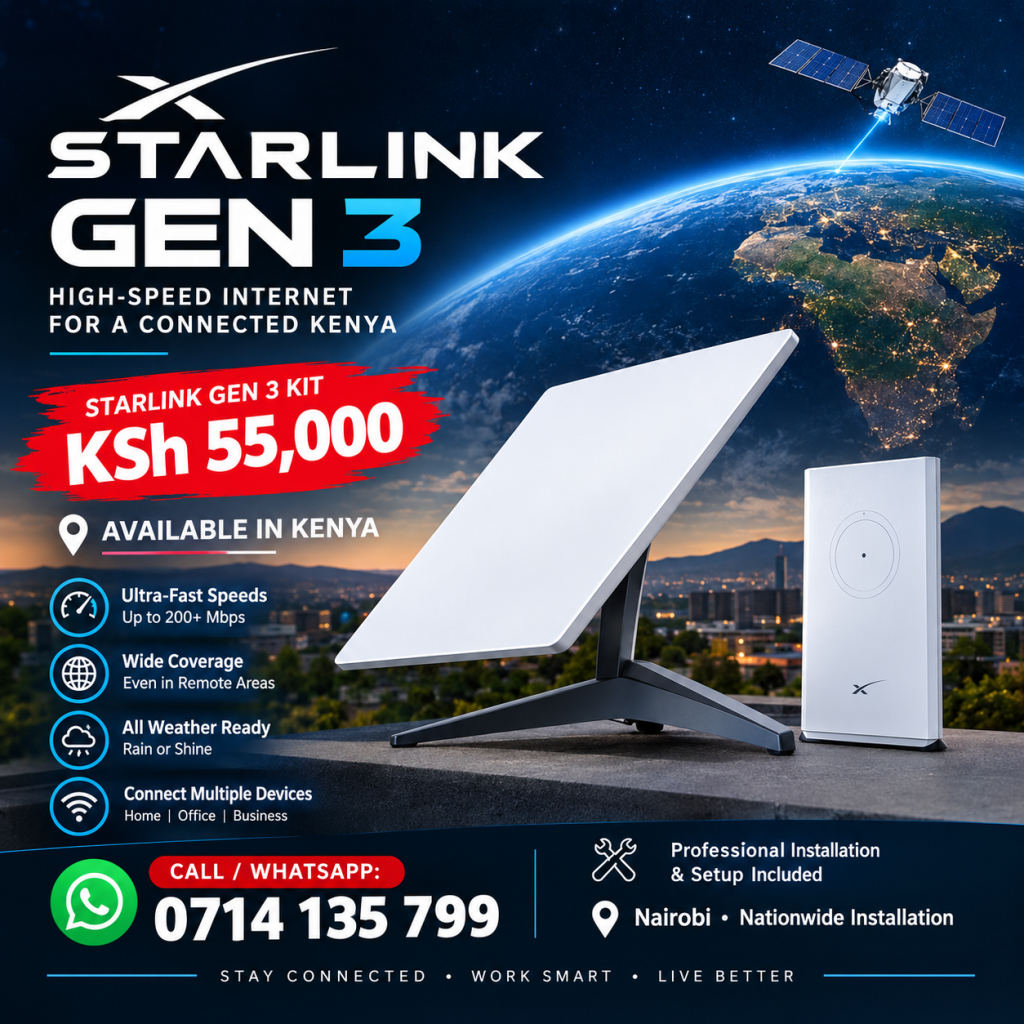 Starlink Gen 3 price Kenya
