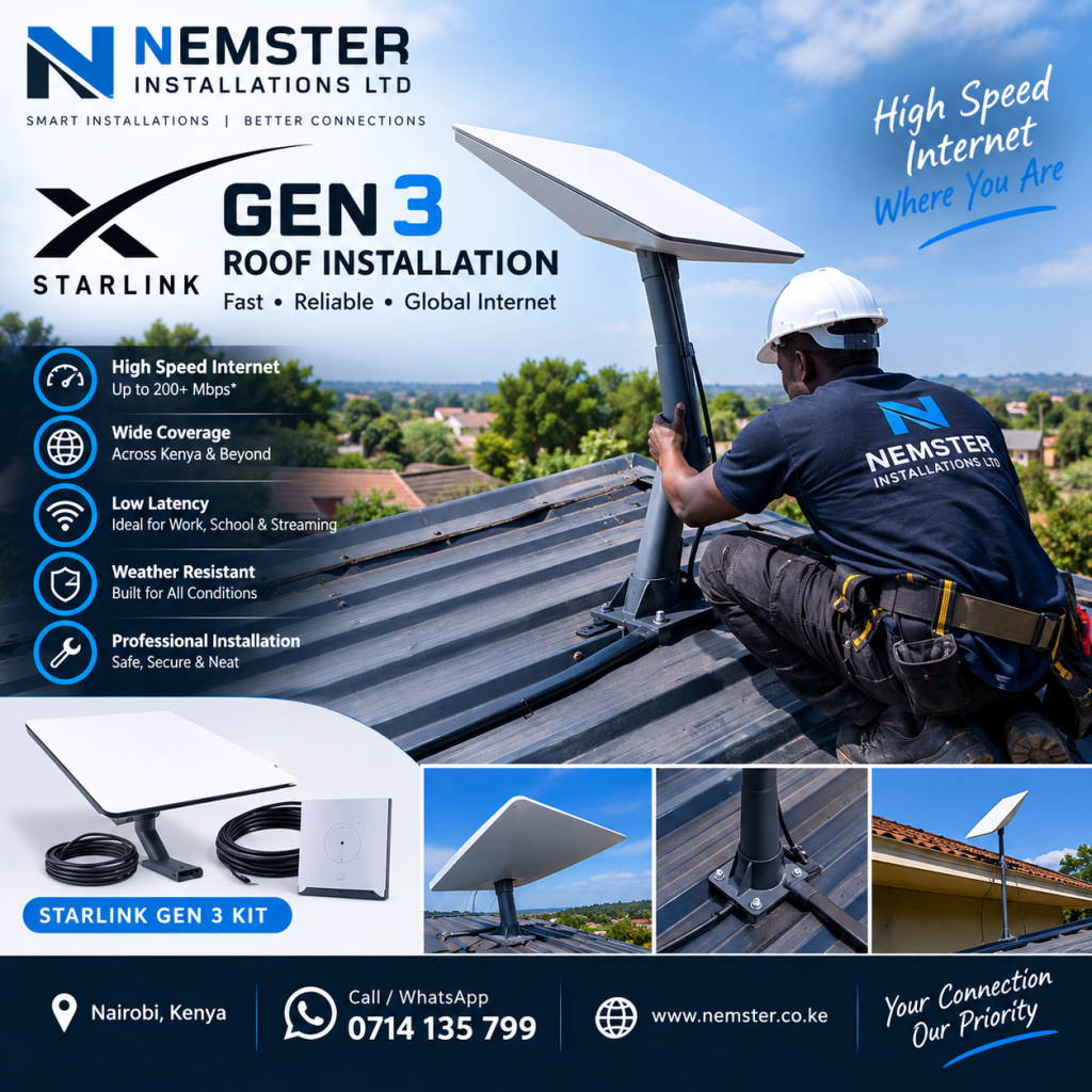 Starlink Gen 3 roof installation