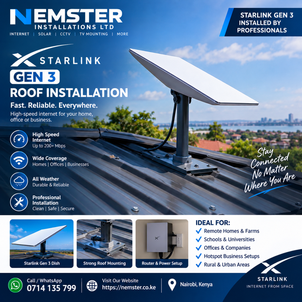Starlink Gen 3 roof installation