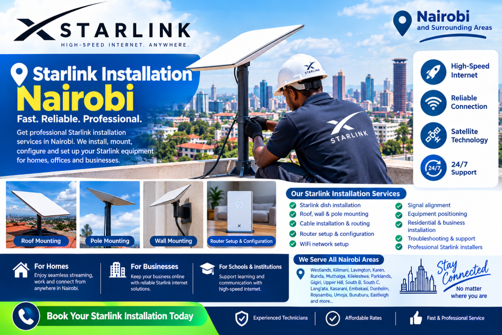 Starlink installation Nairobi