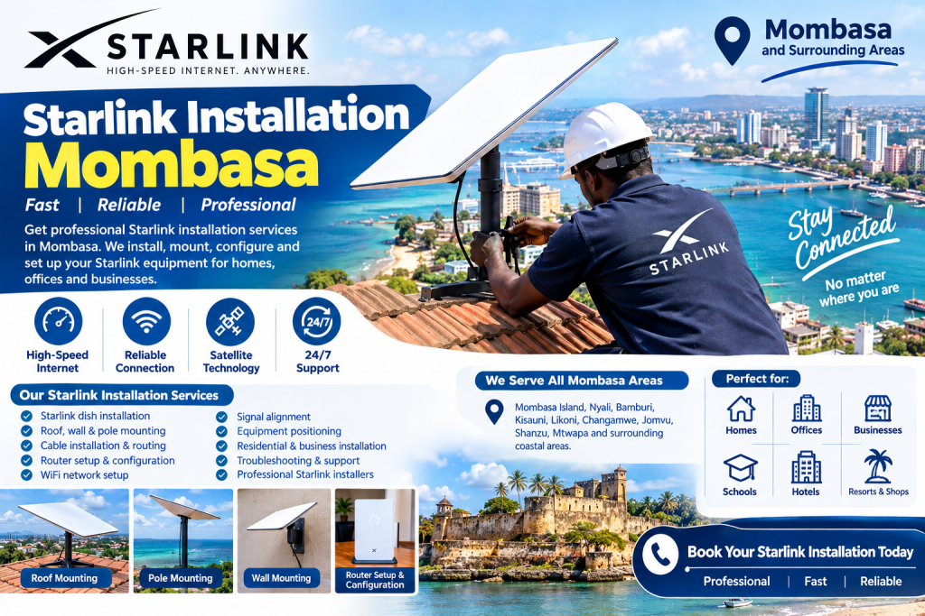 Starlink installation Mombasa