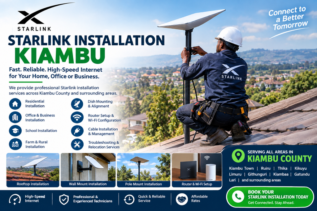 Starlink installation Kiambu