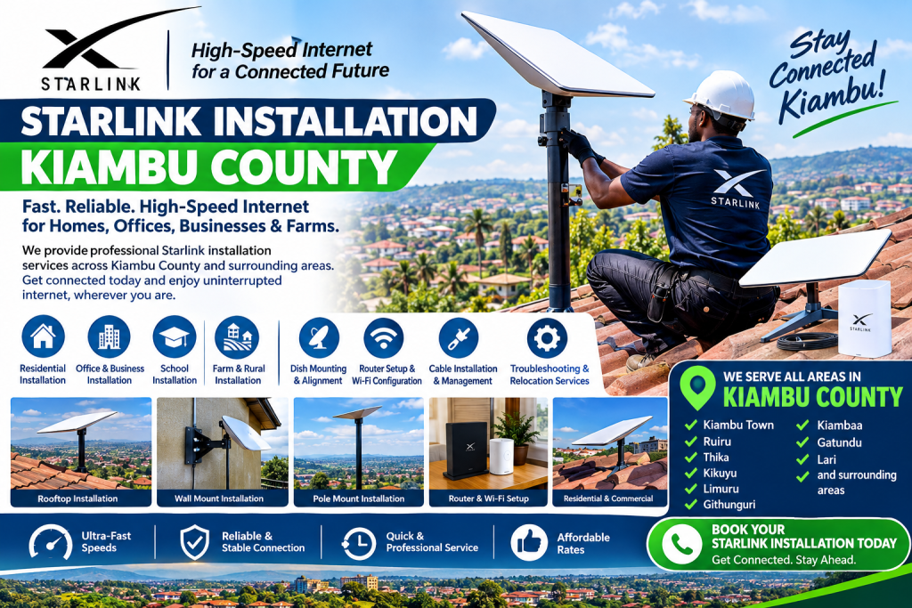 Starlink installation Kiambu