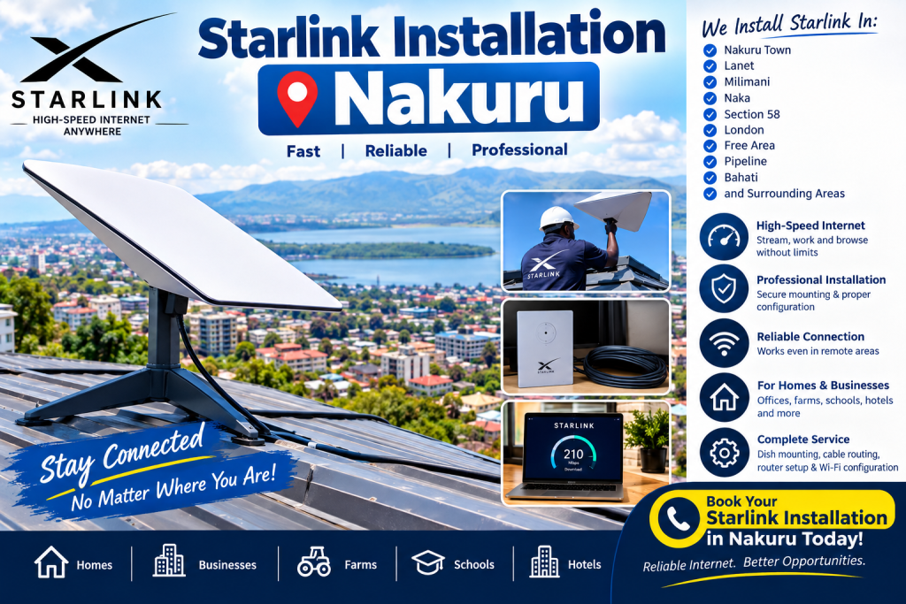 Starlink installation Nakuru