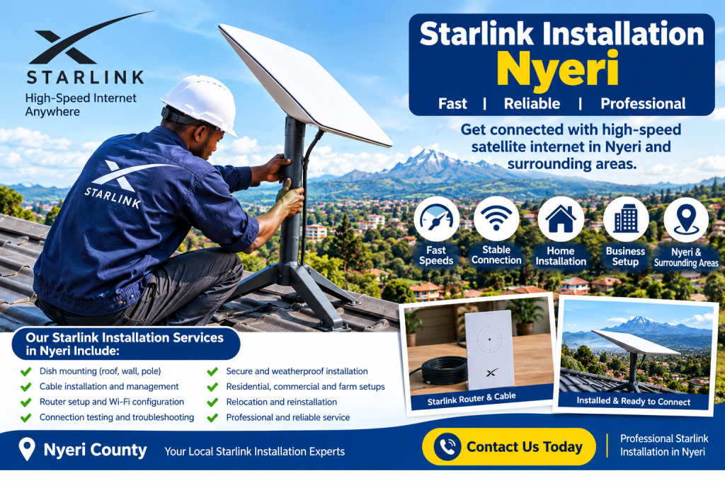 Starlink installation Nyeri