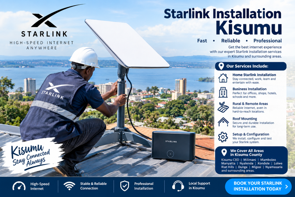 Starlink installation Kisumu