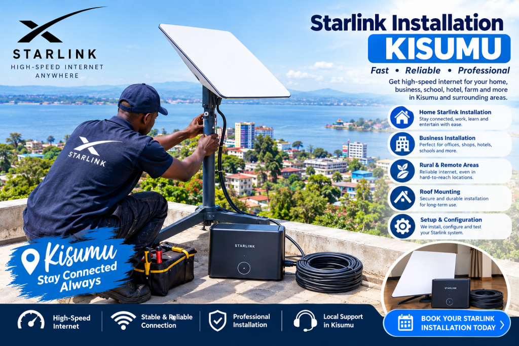 Starlink installation Kisumu