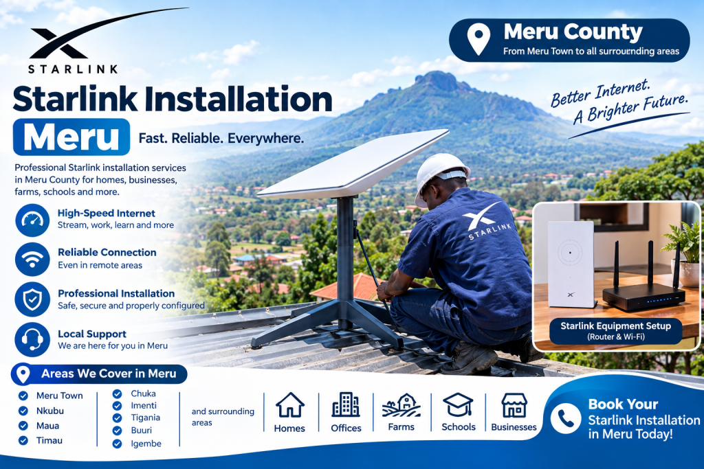 Starlink installation Meru