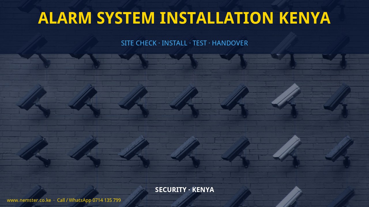 alarm system installation Kenya alarm system installation Kenya