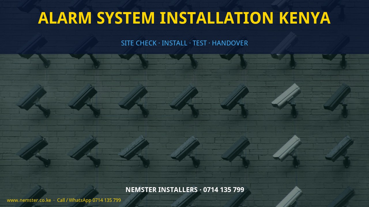 alarm system installation Kenya alarm system installation Kenya