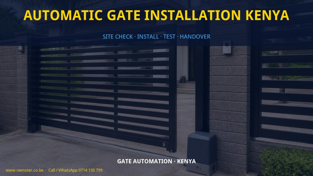 automatic gate installation Kenya