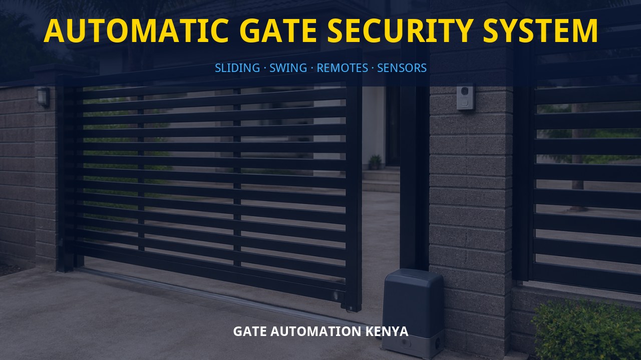 Automatic gate security system Automatic gate security system