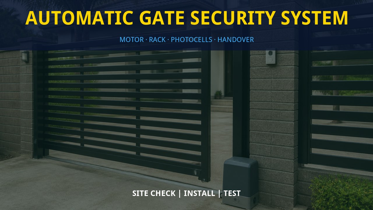 Automatic gate security system Automatic gate security system