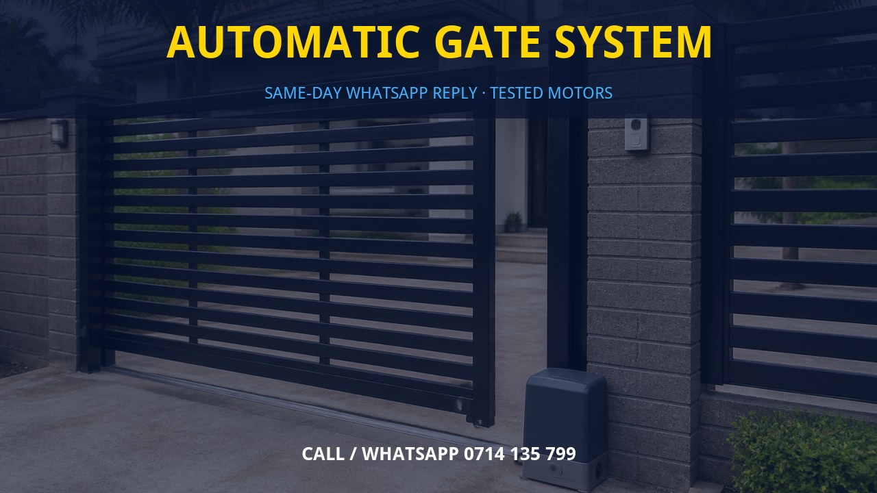 Automatic gate system Automatic gate system
