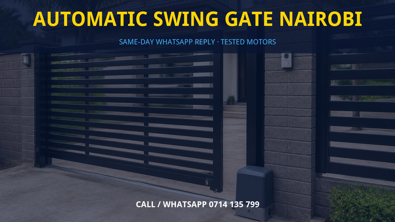 Automatic swing gate Nairobi Automatic swing gate Nairobi