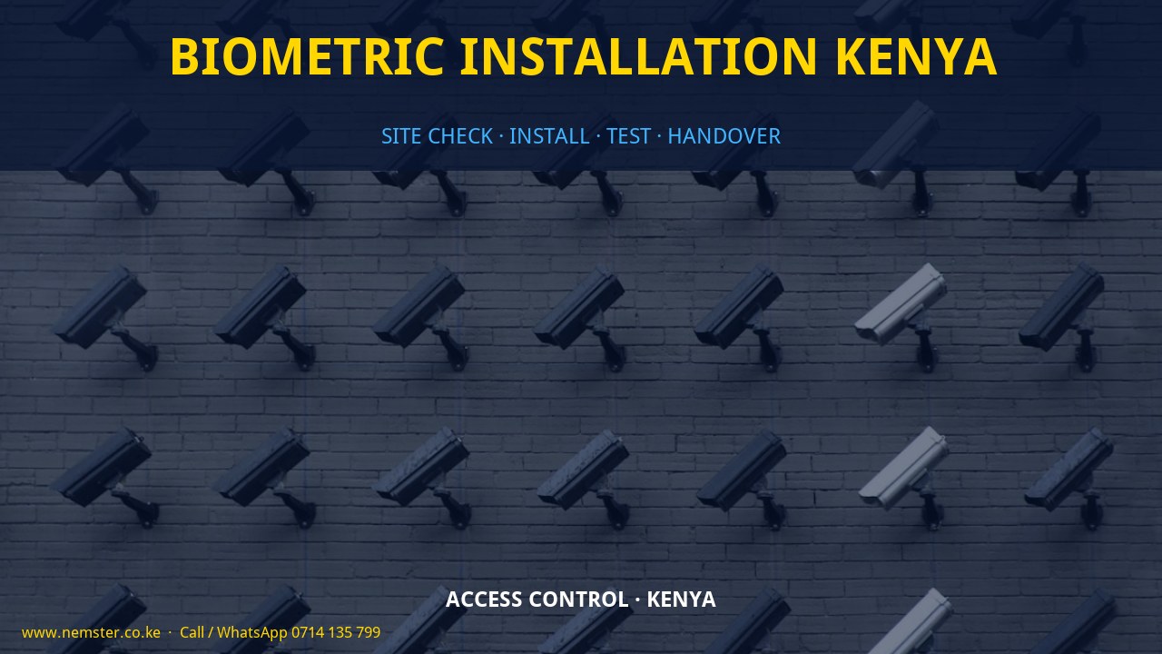 biometric installation Kenya