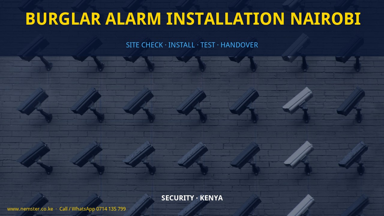 burglar alarm installation Nairobi burglar alarm installation Nairobi