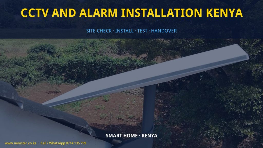CCTV and alarm installation Kenya