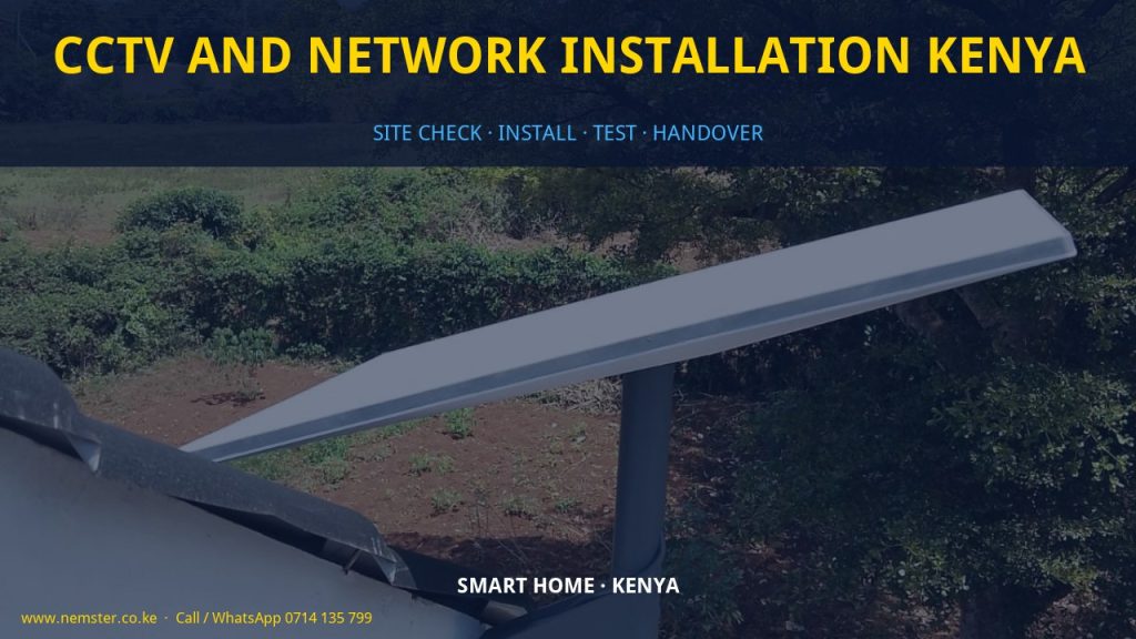 CCTV and network installation Kenya