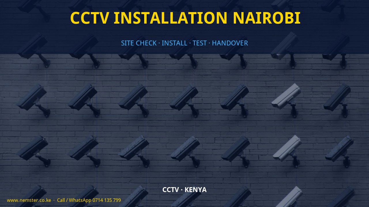 CCTV installation Nairobi
