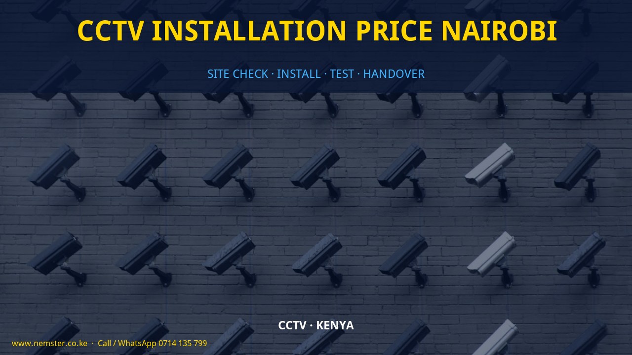 CCTV installation price Nairobi