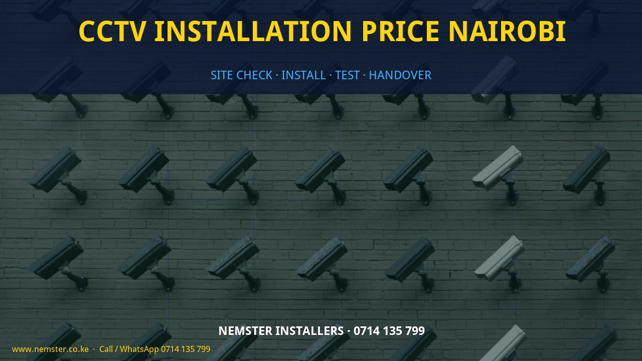 CCTV installation price Nairobi