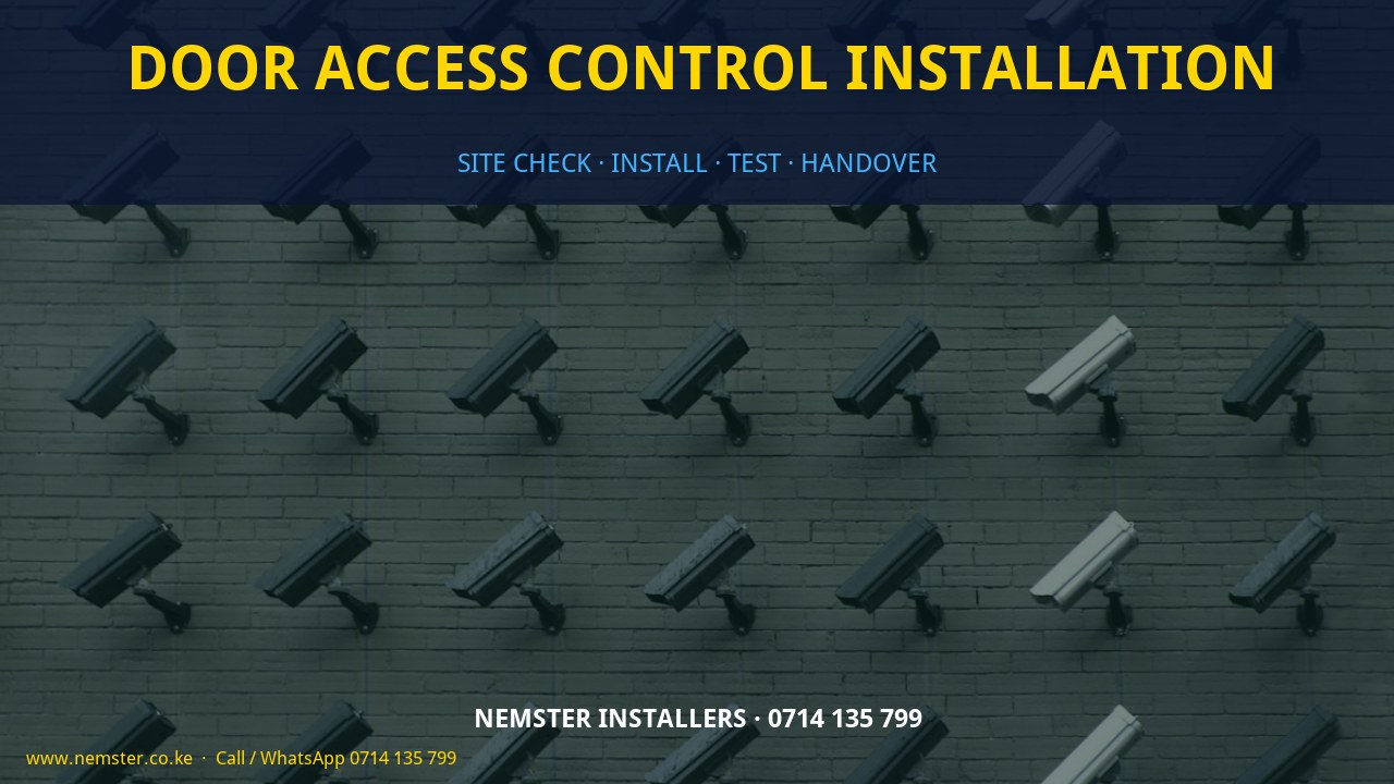 door access control installation