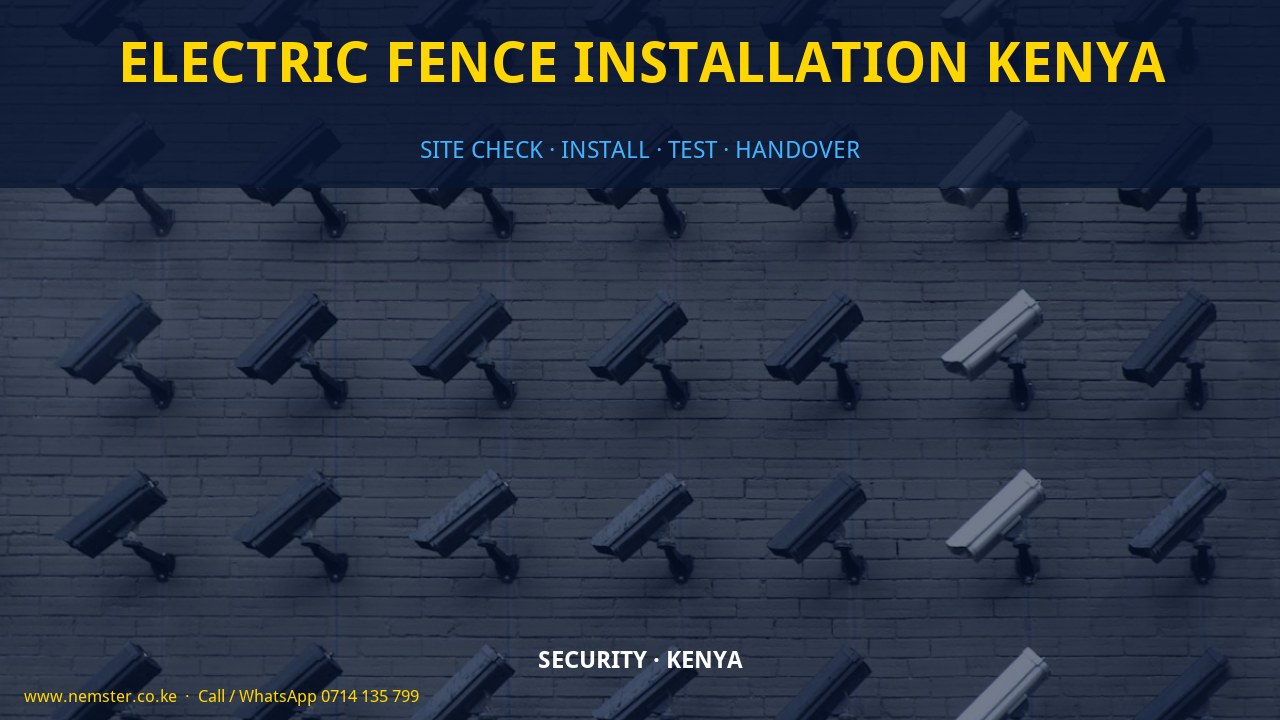 electric fence installation Kenya