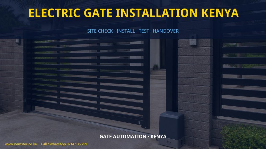 electric gate installation Kenya