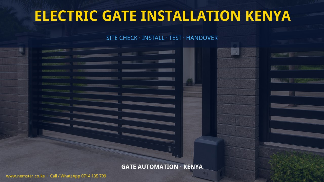 electric gate installation Kenya
